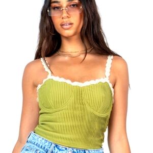 Princess Polly Arielle Bustier in Green